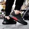 2025 Black New Men Casual Sports Shoes Breathable Outdoor Running Shoes Comfortable Thick Bottom Fashionable Climbing Femininos