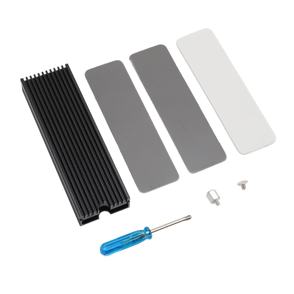 M.2 2280 SSD Heatsink with Thermal Silicone Pad Aluminum Alloy Support Single Double Sided M2 SSD