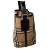 Burberry Fashion Versatile Leather And Fabric Bucket Bag Women Shoulder Bag Beige 81021711