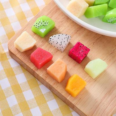 Handmade Mini Food Toy Fruit Slice Hair Clips & Slime Filler Accessories