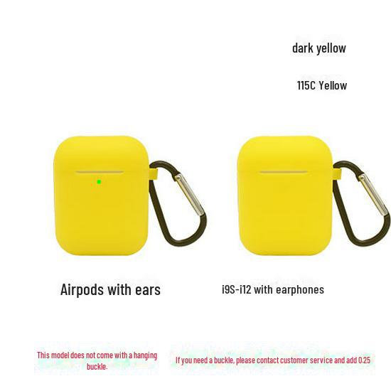 Compatible Silicone Protective Cover for I9, I11, I12, and AirPods 2nd Gen Earphones