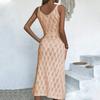 Summer new sexy knitted slim seaside vacation ladies dress