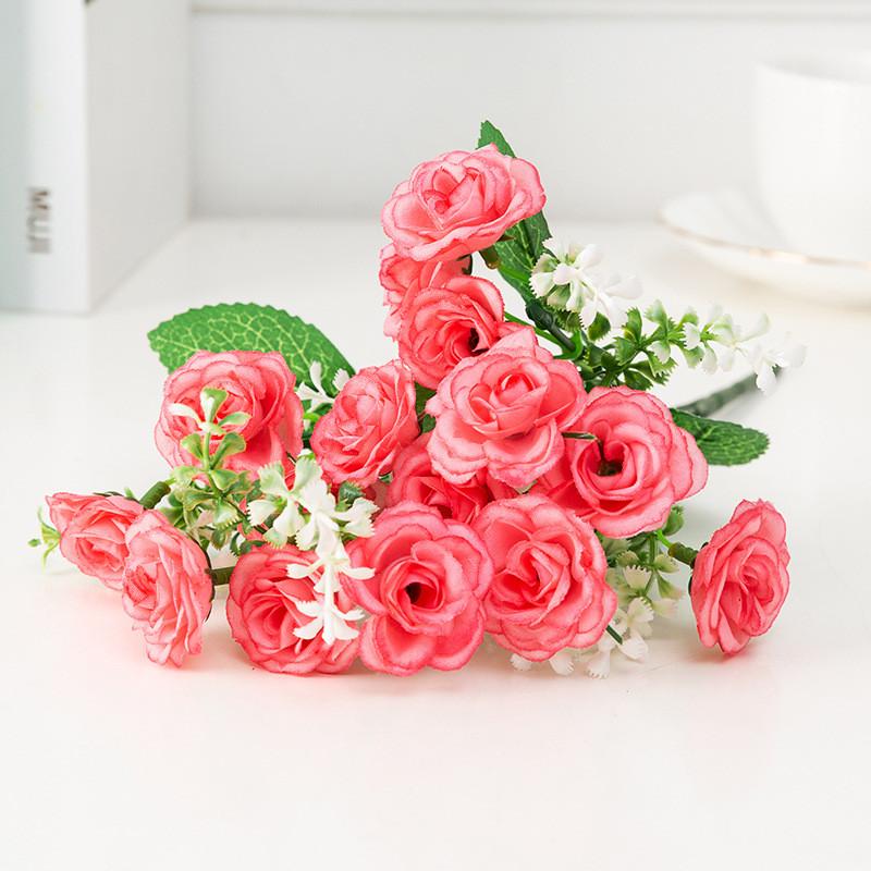 

Flower Rose Simulation Wedding Supplies Home Flower Decorations Arrangement розовый