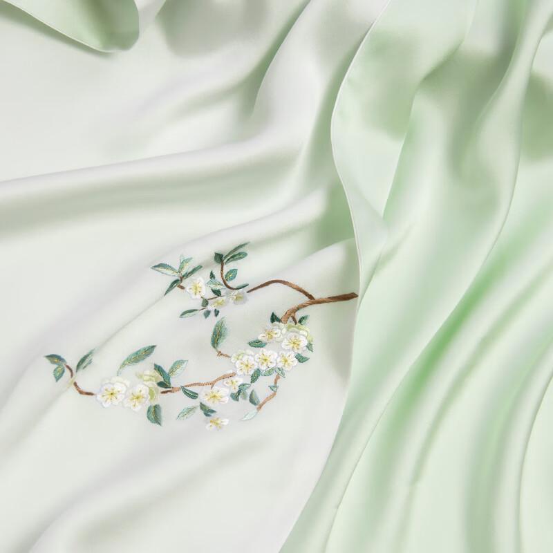Zhenjinlou Women's Hand-Embroidered Mulberry Silk Scarf & Shawl