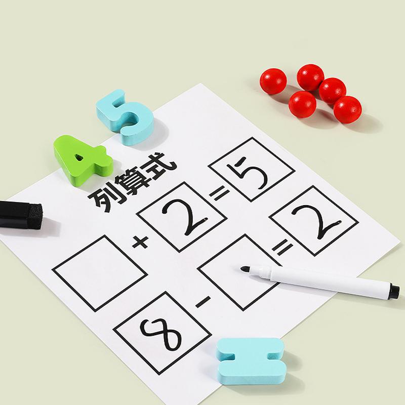 Children's Mathematical Enlightenment Thinking Training Learning Aids, Montessori Early Education Puzzle Digital Toys