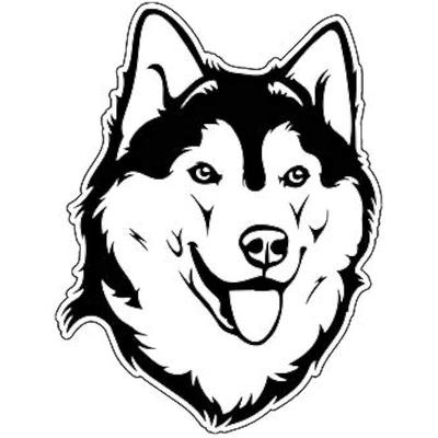 Siberian Husky Vinyl Sticker Decal - Dog Breed Sticker, for Tumblers, Laptops, Car Windows - Husky Dog Sticker 3inch
