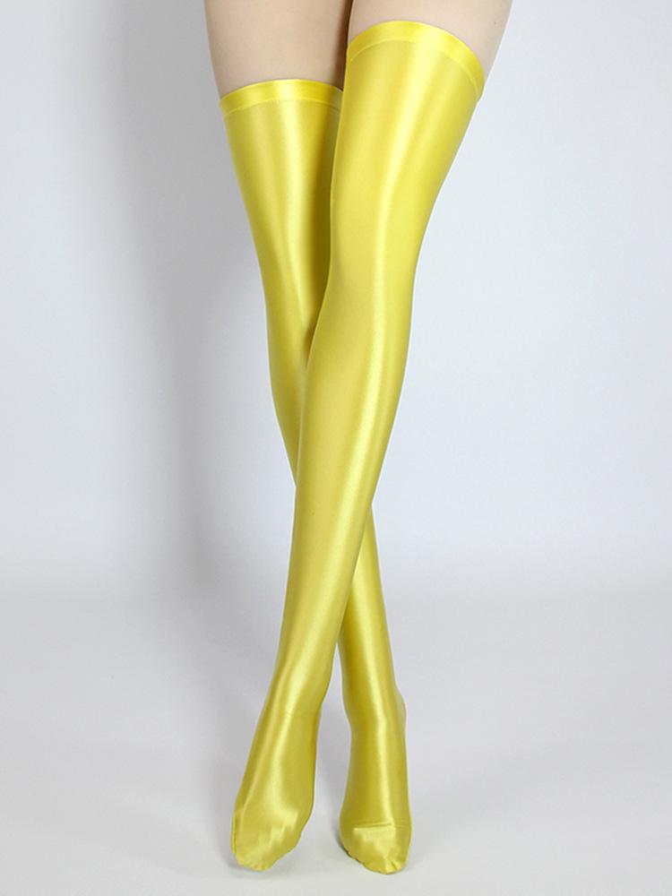 

Глянцевые Разноцветные Аниме Чулки до Бедра - Шелковистая Гимнастическая Танцевальная Одежда; Гольфы до колена и выше колена. Extra Extra Large