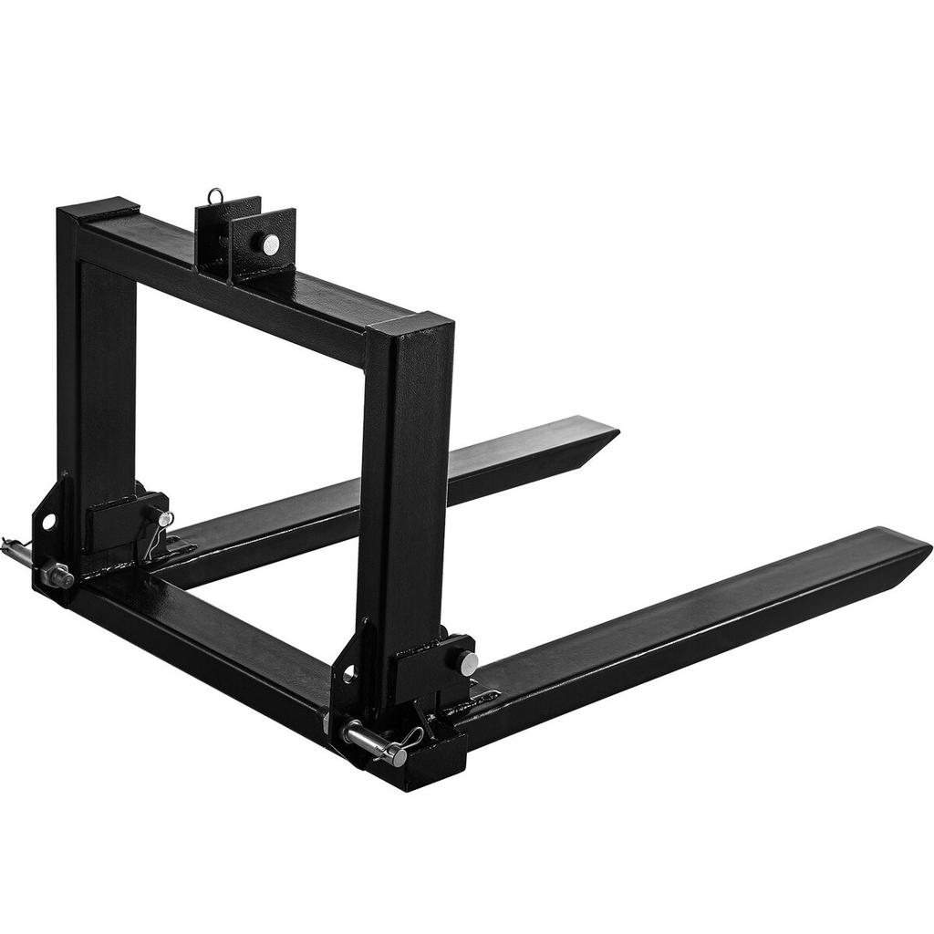 3 Point Hitch Pallet Fork 2000lbs, Fork Attachment for Category 1 Tractor, 25.5''x22''x41'', Steel Tractor Heavy Equipment Attachment, for Tractor,