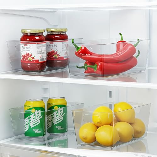 Transparent Storage Box with Drawer and Handles, Perfect for Kitchen Storage, Small Organizers, and Refrigerator Storage, Perfect for Storing Snacks,