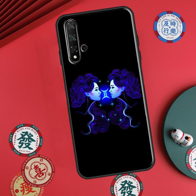 Neon Zodiac Signs For Huawei P60 Pro P30 P40 Lite Nova 7i 8i 11i 12i 12s 10 9 SE Y90 Y60 Y70 Y72 Y61 Y91 Case