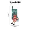Hanging Christmas Santa Claus Snowman Decorative Gift Socks Christmas Tree Ornaments Scene Setup Cute Christmas Candy Gift Bag