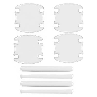 Door Handle Protector, Set of 8, Door Handle, Protection, Transparent Material, Car Door Guard,