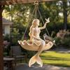 Elegante Bailarina de Ballet Maceta Colgante Resina Sirena Soporte para Plantas Contenedor de Flores Hogar Balcón