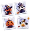 Transparent Style, Halloween, Nougat, Snowflake Puff Pastry, Biscuit Candy Packaging Bag, Ghost Festival, Party Gift, Self Sealing Bag