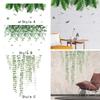 Green Plant Leaves Wall Sticker Hanging Plant Wall Decal for Nursery Kitchen