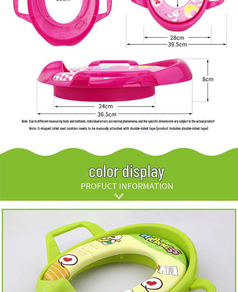Kids' Soft Toilet Seat for Home Use - Enlarged Comfort for Boys, Girls, Infants, and Toddlers