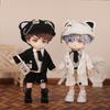 OB11 Kleding Schattig Uniform Kat Pop Gentleman Pak Kleding Shirt Stropdas Decoratie Visgraat Scheermes Hoed 12 Punten Bjd GSC Lichaam