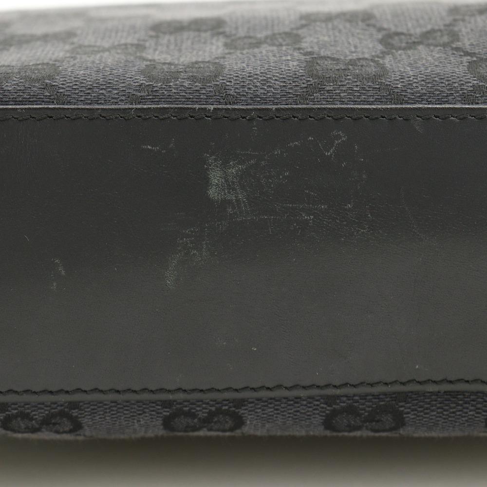 Gucci One Belt Schultertasche 001.4231 schwarz GG Canvas Damen Gebraucht