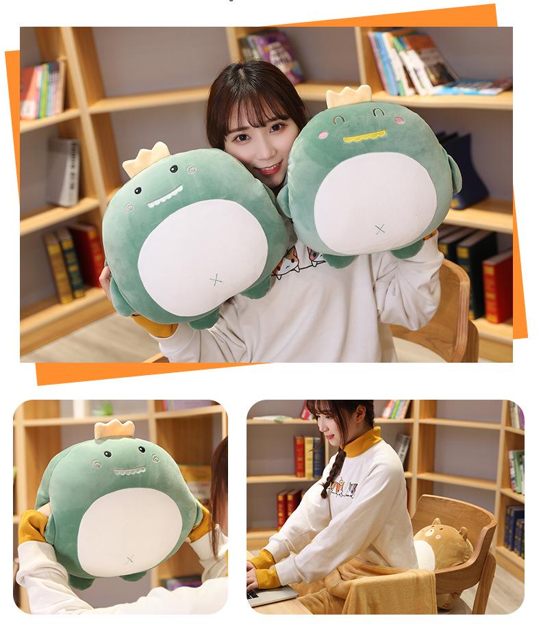 3-in-1 Car Cartoon Pillow Quilt: Dual-purpose Cushion & Blanket with Air Conditioning Blanket, Perfect for Office Naps