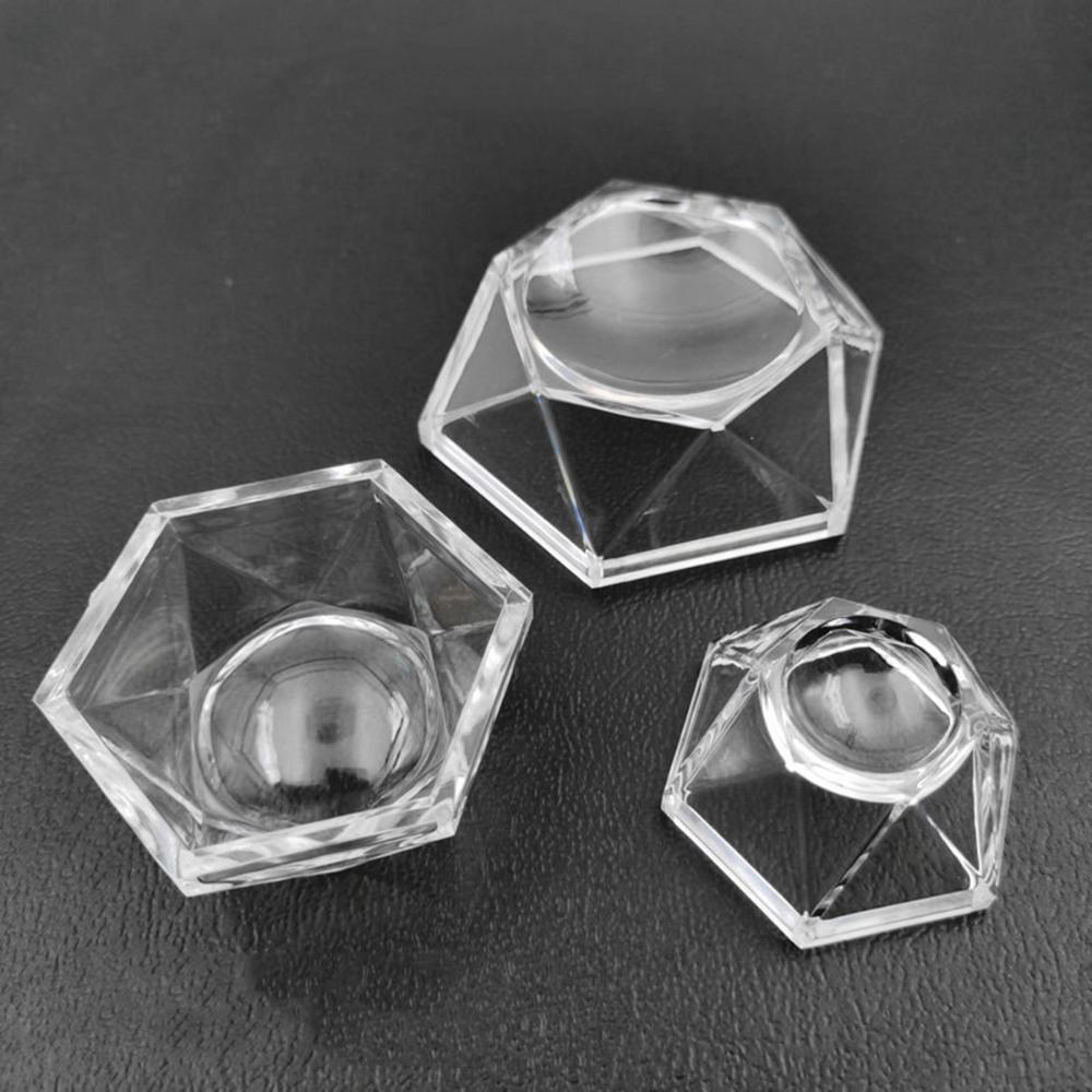 Home Decoration Quartz Glass Transparent Pedestal Crystal Ball Base Display Stand Sphere Holder