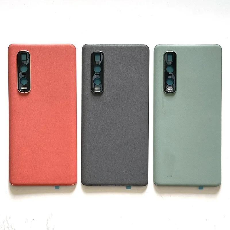 BANERYPAK Parts Leather Material Battery Back Cover For OPPO Find X2 Pro CPH2025 PDEM30 Rear Housing