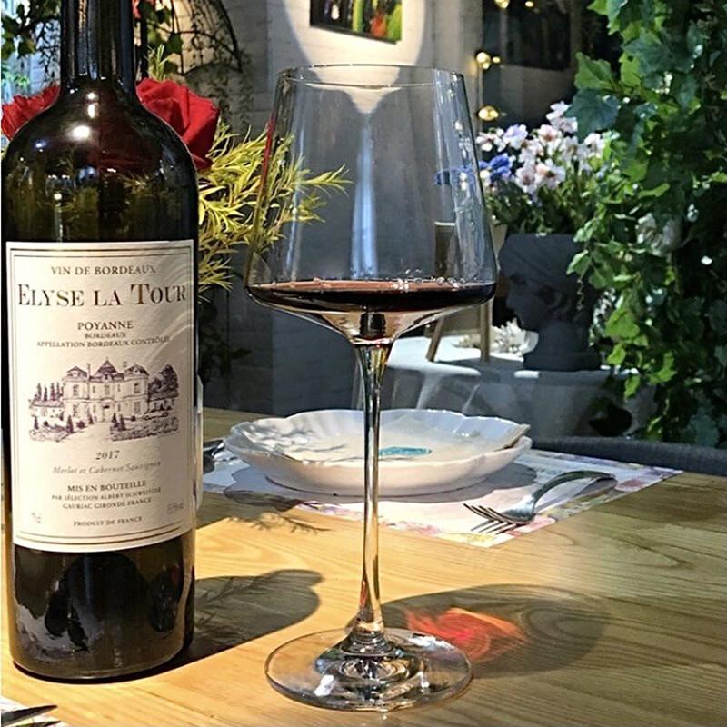 Shangqi Square Crystal Red Wine Glass