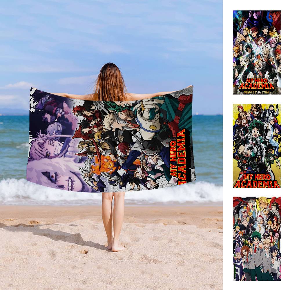M-My H-Hero A-Academias Anime Microfiber Beach Towel Absorbent Quick Dry Soft Yoga Swimming Resort Mountain Climbing Towel