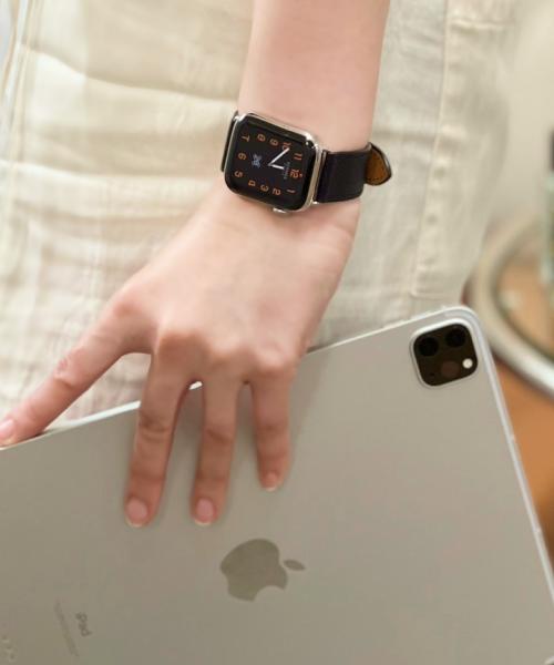 [ADER Error] ADER Error Apple Watch Galaxy Watch Premium Epsom Leather Strap Tank Black