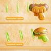 Spinning Top Flying Disc With Led Lights Glowing Burger Fries Hotdog Food Toys For Kids