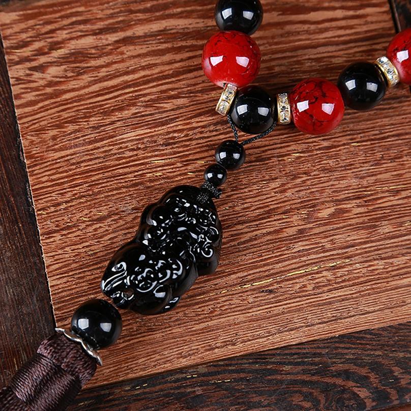 Car Ornaments Buddha Beads With Brave Troops Auto Interior Rearview Mirror Hanging Pendant Stalls