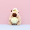 Plush Capybara Toy Keychain Cartoon Stuffed Doll Decoration Pendant Gift Cute