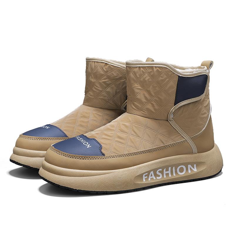 New Shoes In Winter, Velvet Thickened Snow Boots, High-top Thick-soled Warm Cotton Shoes