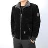 Winter Men's Corduroy Loose Large Size Cotton Jacket Middle-aged and Elderly Casual Warm and Comfortable Cotton Coat Winter Clothing