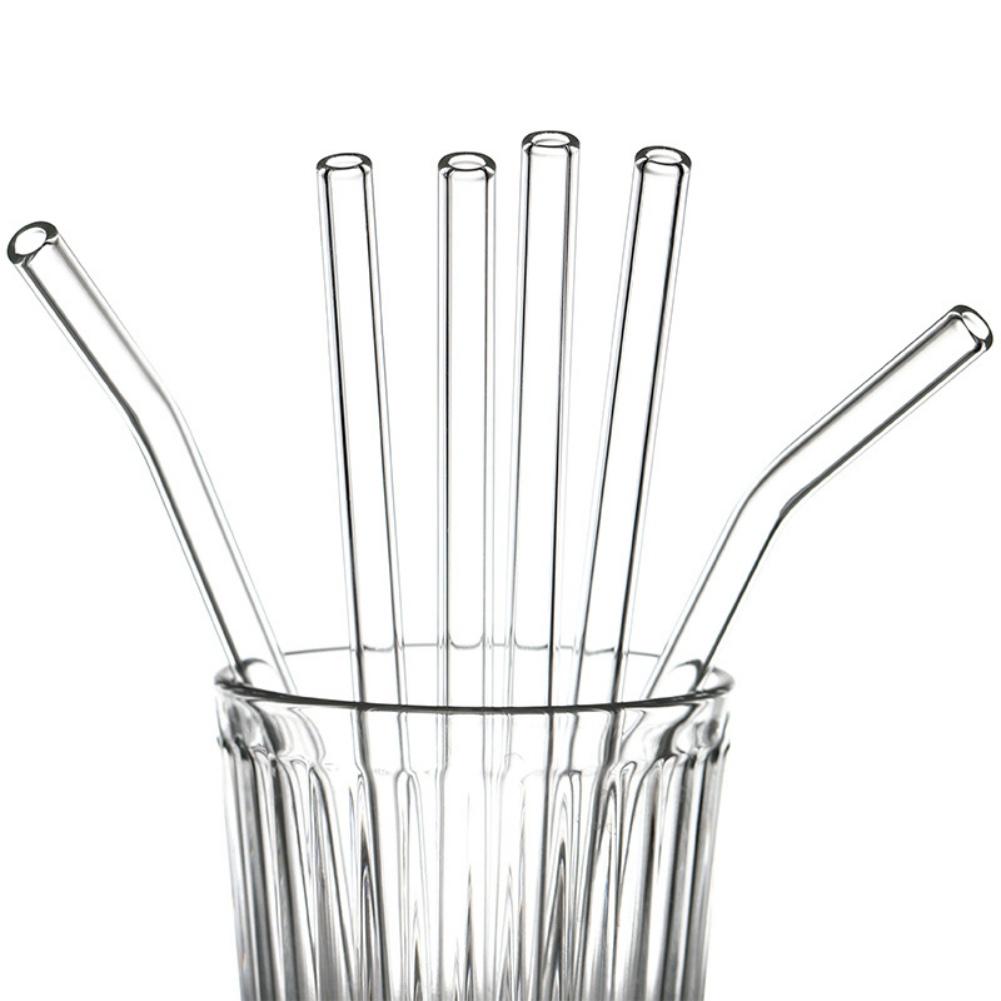 Glass Straw Curved Straw Glass High Temperature Resistant Straw