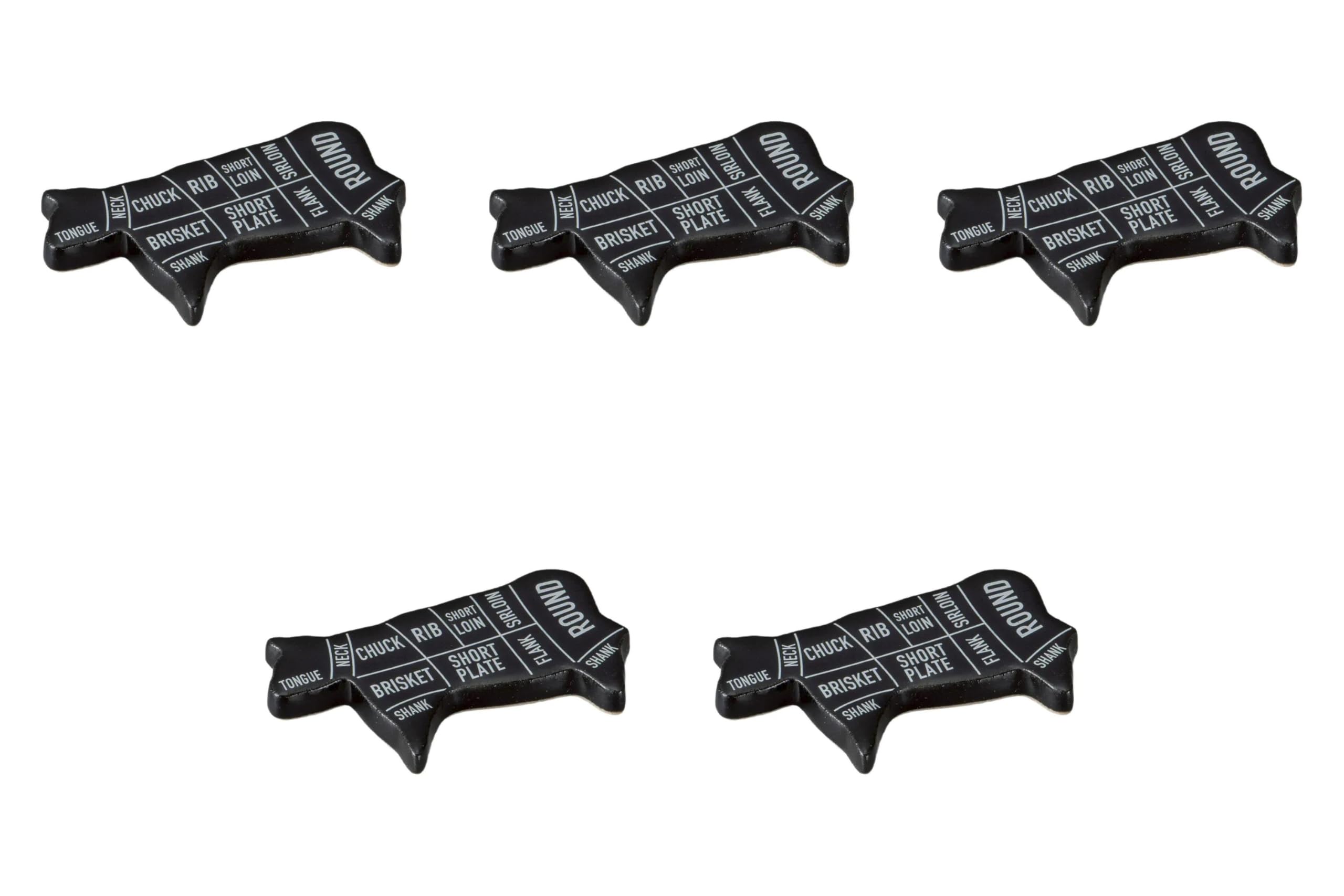 

Set of 5 Cow Chopstick Rests with Names of Cow Parts in English x x Chopstick Rests by Setomonohonpo [6.9 3.5 0.4 cm]