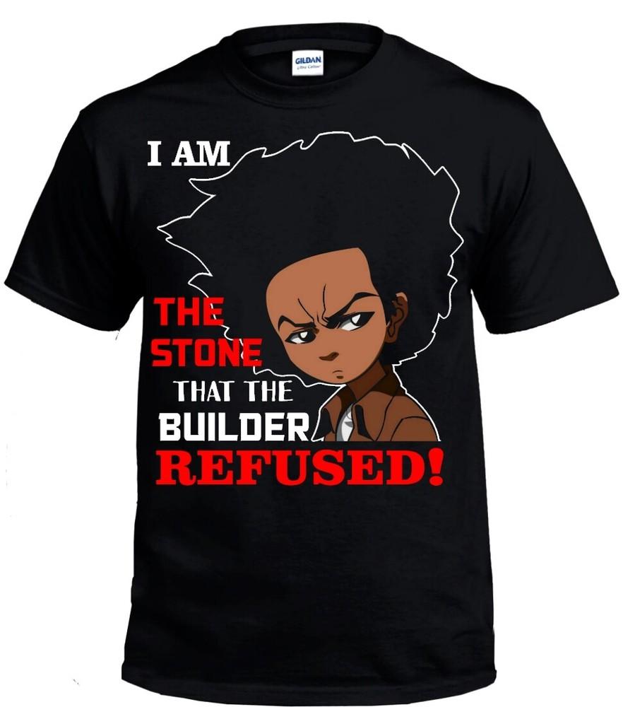 BOONDOCKS T-SHIRT. HUEY RILEY TEE. I AM THE STONE.  HUEY FREEMAN SHIRT Unisex T-Shirt S