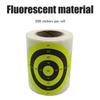 1 Roll 3 Inch 200Pcs Shooting Aim Pasters Round Fluorescent Self Adhesive Shooting Aim Labels Stickers with Numbers