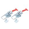 2PCS Adjustable Toggle Clamp U Bolt Iron Galvanizing Heavy Duty Quick Release Fixture Clamp for Box Door