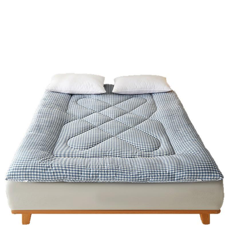 2025 Baumwoll-Matratzenauflage: Weiche, dicke, gesteppte Matratzenauflage für Einzelbetten - Ideal für Studentenwohnheime und Zuhause