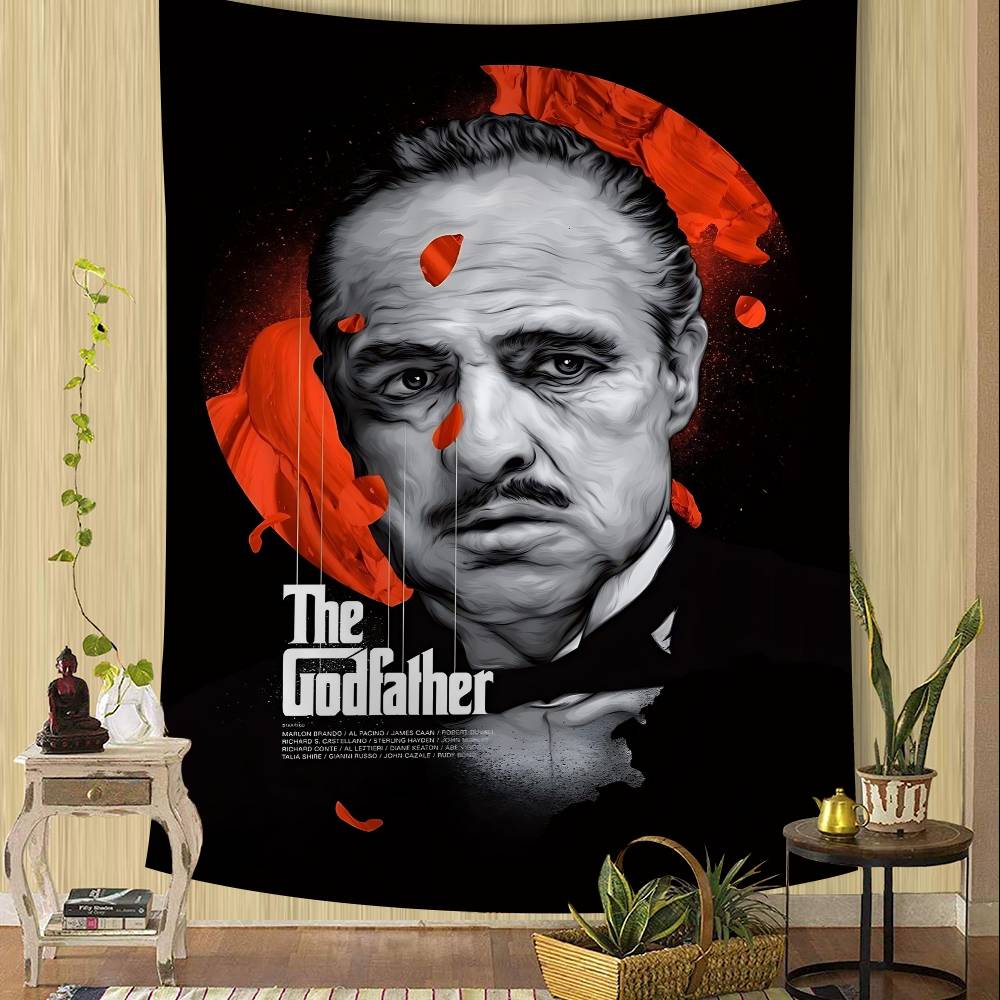 

Classic Movie The Godfather Hippie Wall Hanging Tapestries Bohemian Wall Tapestries Mandala INS Home Decor 74x94cm(29x37in)