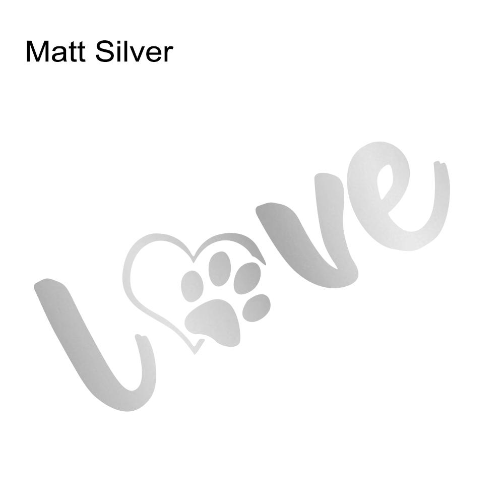 Paw Love Dog Footprint Graphic Car Sticker Creative Auto Body Decoration Vinyl Decal Accessories For Car Truck Off-road SUV Van