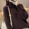 Autumn Winter Women's Turtleneck Sweater Women Pullover Jumper Pull Femme Streetwear Casual Knitted Sweater