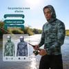 Men's Outdoor Camouflage Hooded Jumpsuit with Sun Protection and Mask