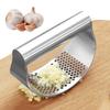 Upgraded Stainless Steel Garlic Press Squeezer Manual Garlic Ginger Rocker Crusher Garlic Cutting Mince Tools Kitchen Gadgets