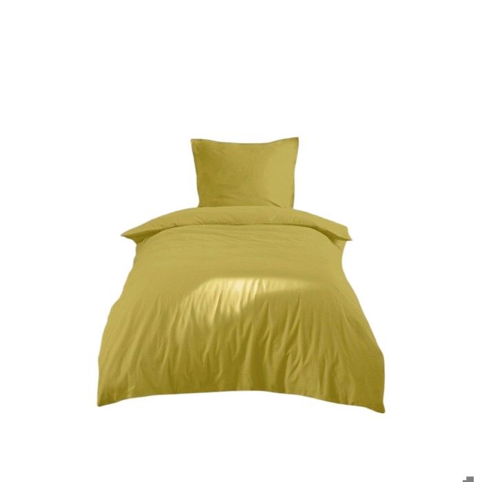 Parure de lit 140 x 200 cm Cocon moutarde