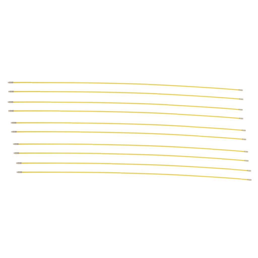 10 Stück 4mm Fiberglas Einziehband Kabel Elektro Fischband Zug- & Schiebe-Set (100 cm)