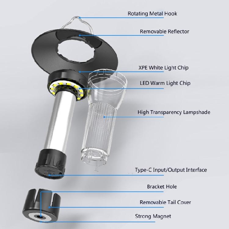 Camping Light Multifunctional Romantics Lamp Universals Atmospheres Light for Hiking Night Activity