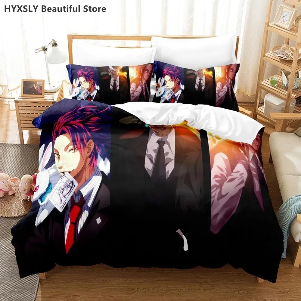 Hunter X Hunter 3D Bedding Set Japanese Anime Twin Queen King Quilt Cover Pillowcases Polyester For Boys