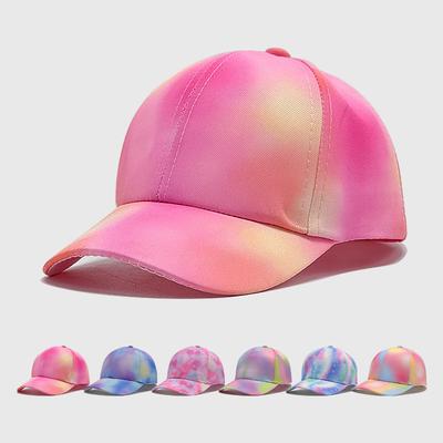 Cute Rainbow Baseball Cap Female Treasure Fashion Trend Wide Brim Cap Cartoon Cat Children's Hat