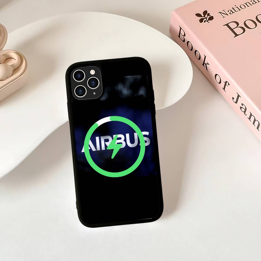 

Черный чехол A-Airbus с логотипом для телефона с магнитной зарядкой Magsafe для iPhone 16 15 17 Pro Max 11 12 13 14 Plus iPhone 15 plus